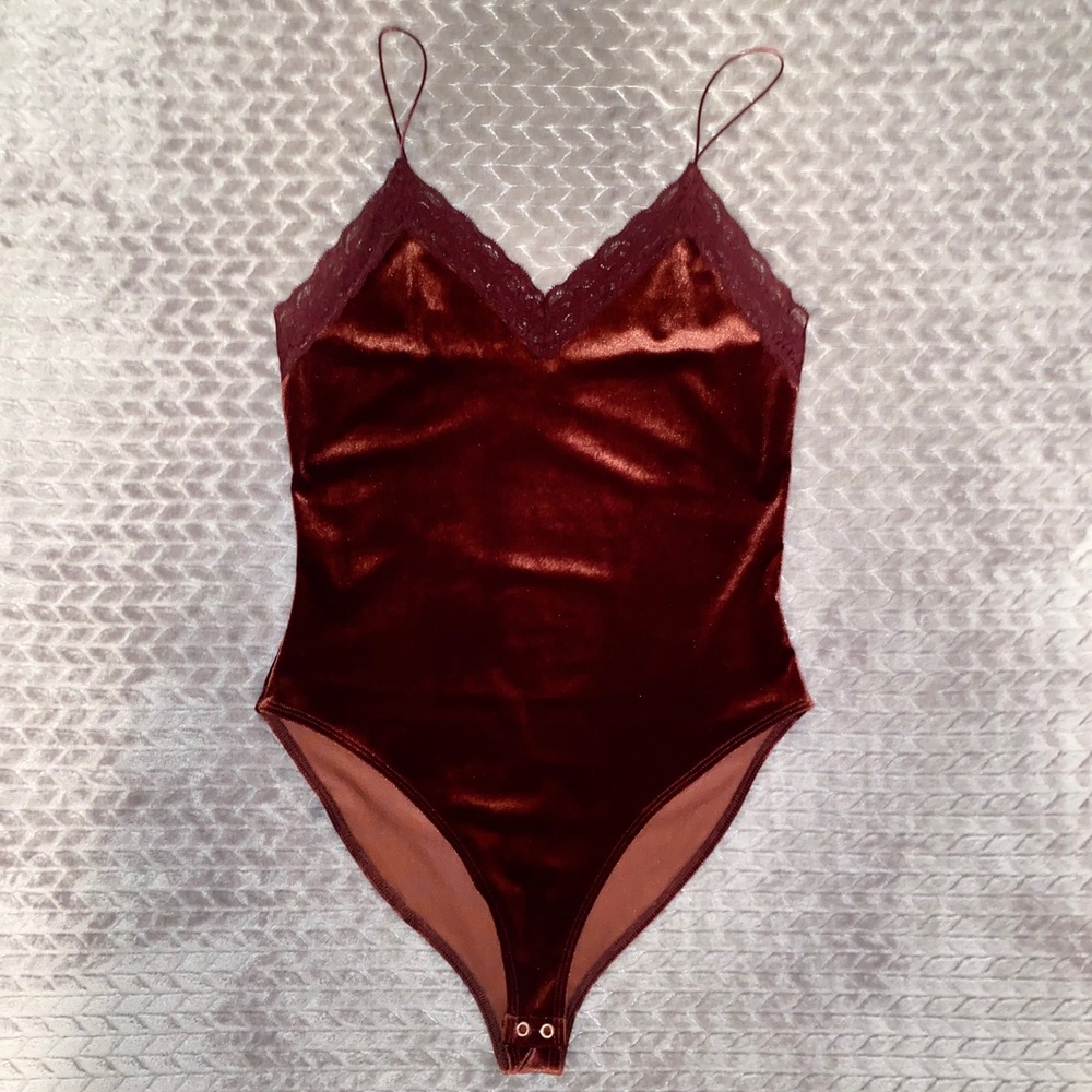 Forever 21 Burgundy Bodysuit